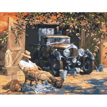

Siesta Figure Paintings Frameless Painting By Numbers DIY Modular Wall Paintings by numbers Coloring Wall Pictures 40x50cm
