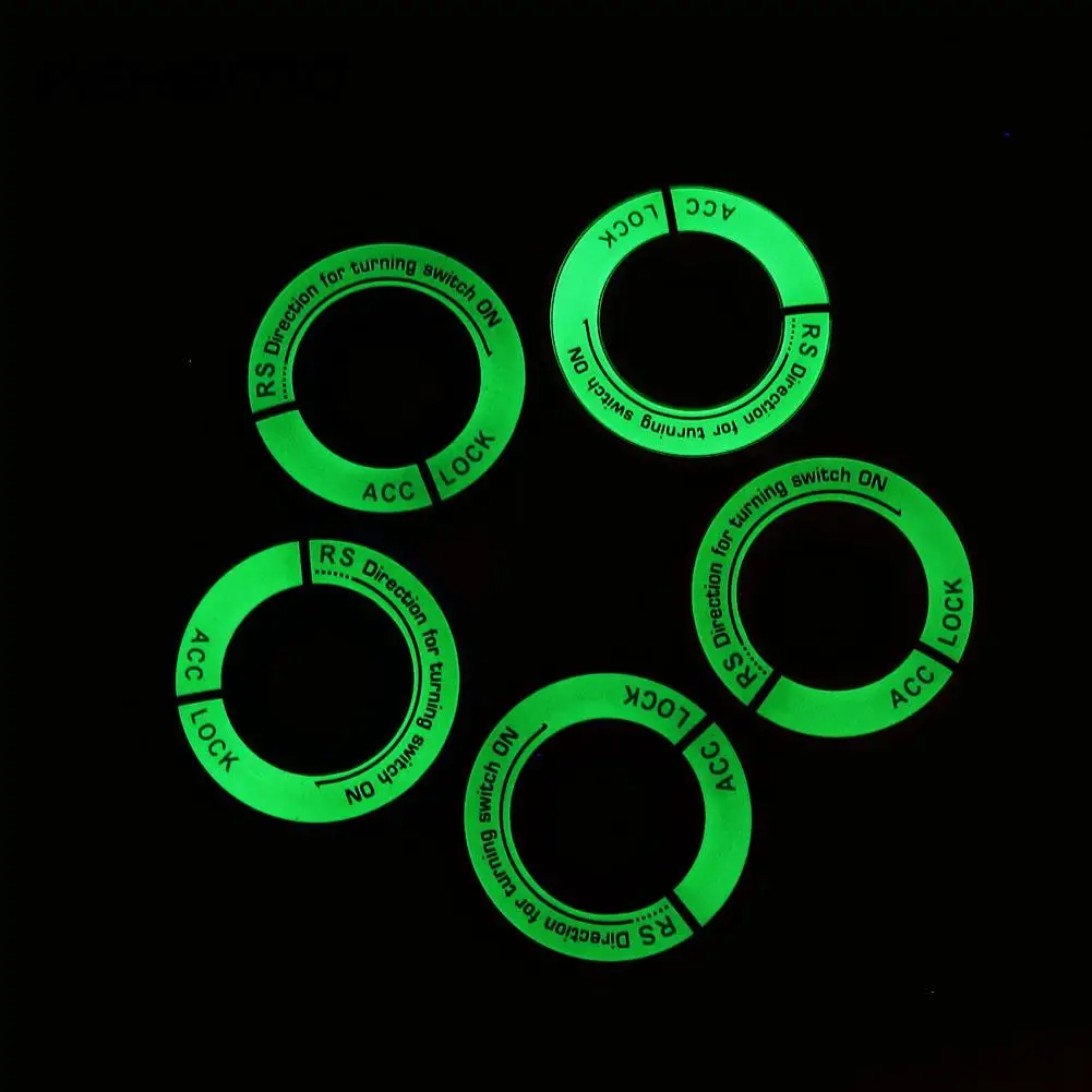 

Vehemo Luminous Car Ignition Switch Keyhole Ring Protector Auto Vehicle Key Lock