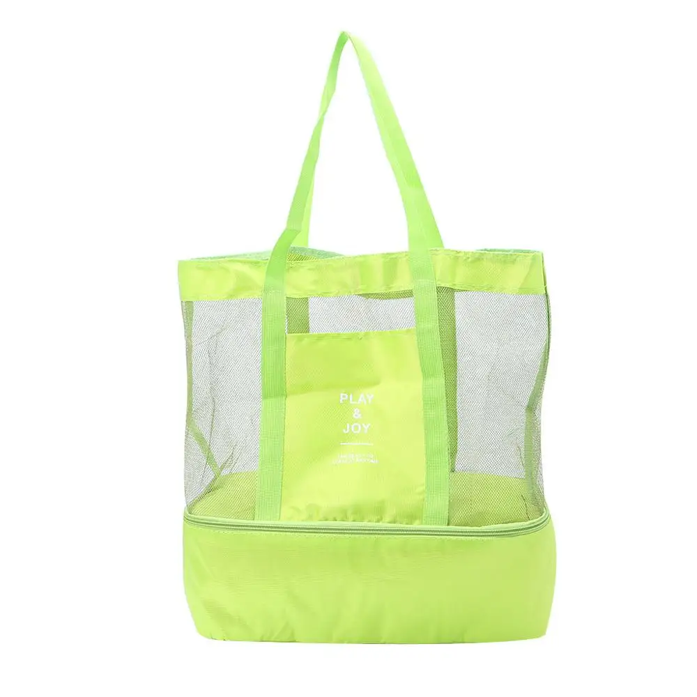 THINKTHENDO Дизайн Портативная сумка 2 отдел для еды Сумка сохраняющая тепло для еды на пикник сумка для хранения зеленый/синий/черный - Цвет: green