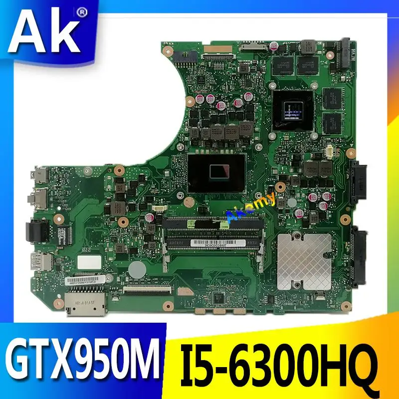 AK N552VX Laptop motherboard for ASUS VivoBook Pro N552VX N552V N552 Test original mainboard I5-6300HQ GTX950M