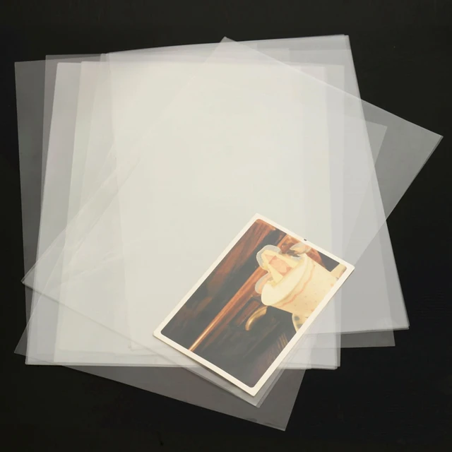 kicute 20 sheets new transparent a4 double sided adhesive sheet transparent adhesive sheet