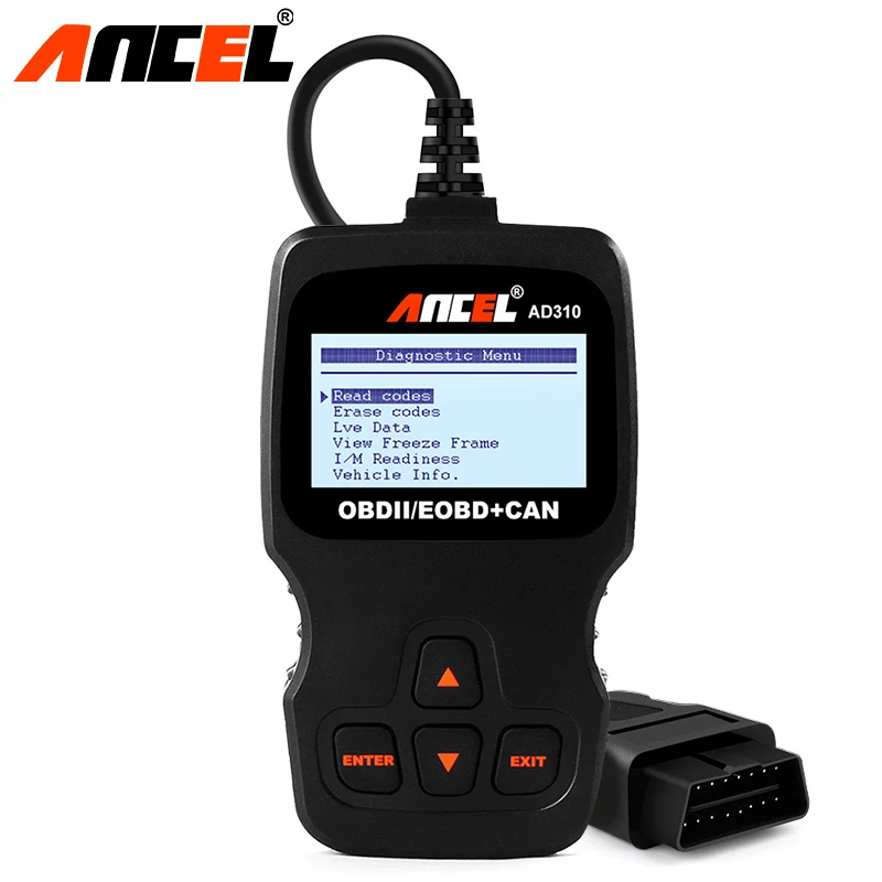 

ANCEL AD310 OBDII Universal Auto Scannner Code Reader Diagnostic Scanner Tool OBD2 ScanTool Better than ELM327