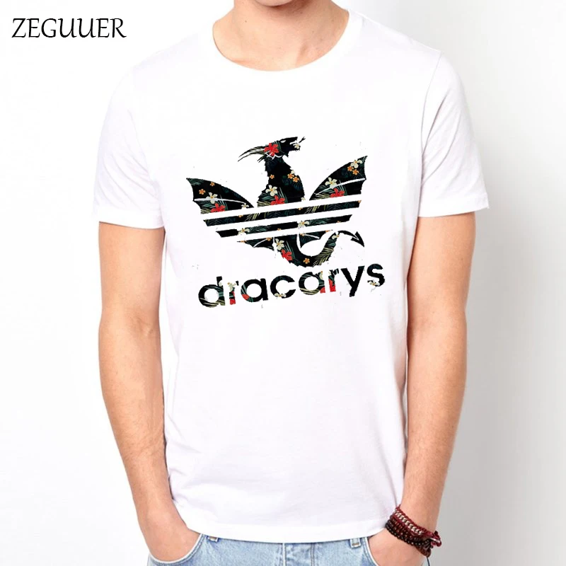

Game of Thrones Daenerys T-Shirt Dracarys Men T Shirts Mother of Dragon Khaleesi summer Harajuku Vintage Aesthetic Clothes