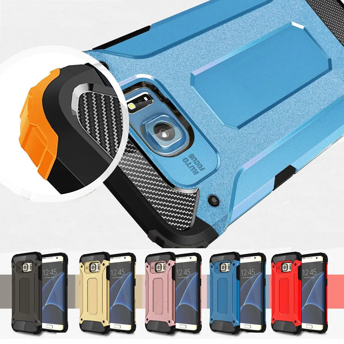 For Samsung Galaxy A5 2017 Rugged Armor Bumper PC+TPU Hybrid Hard Shockproof Tough Case Cover |