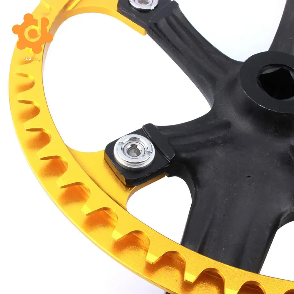 dolity Pack of 10pcs Bike Chainwheel Screw Chainring Washer Gasket Bicycle Dual to Single Chain Wrench Spacer 2mm Thick