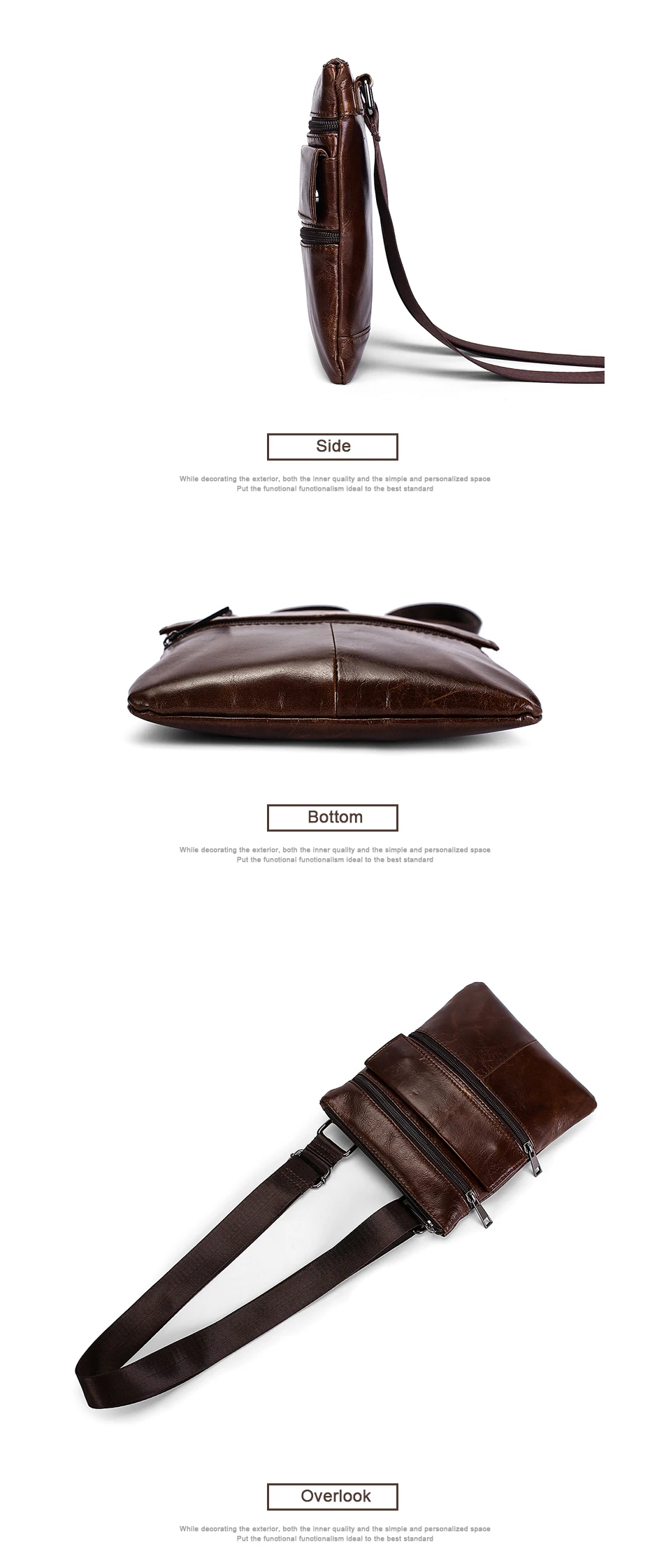 Genuine Leather men bags male cowhide flap bag Shoulder Crossbody bags Handbags Messenger small men Leather bag_01 (5)