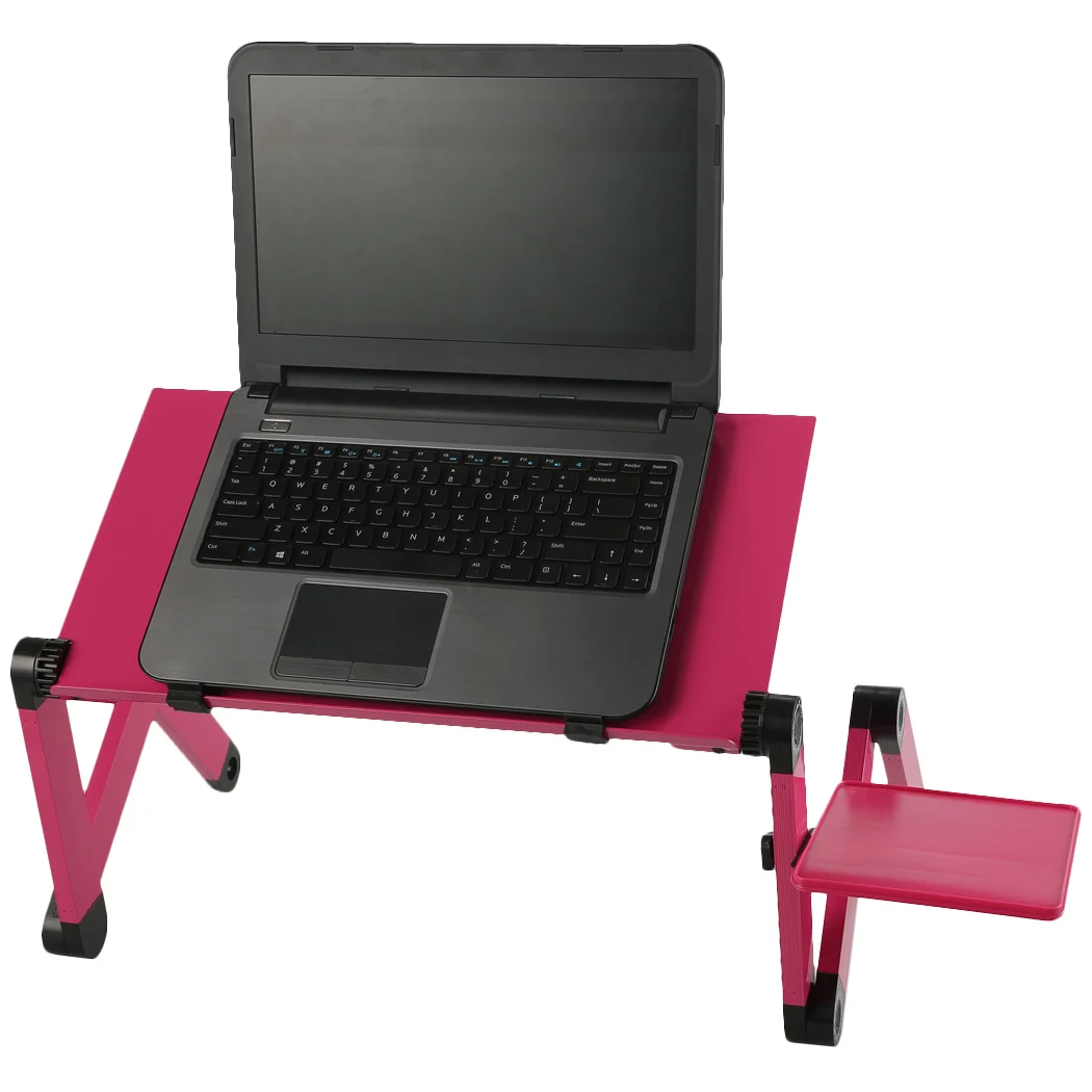 

Portable Adjustable Foldable Laptop Notebook PC Desk Table Vented Stand Bed Tray with two fans N40*