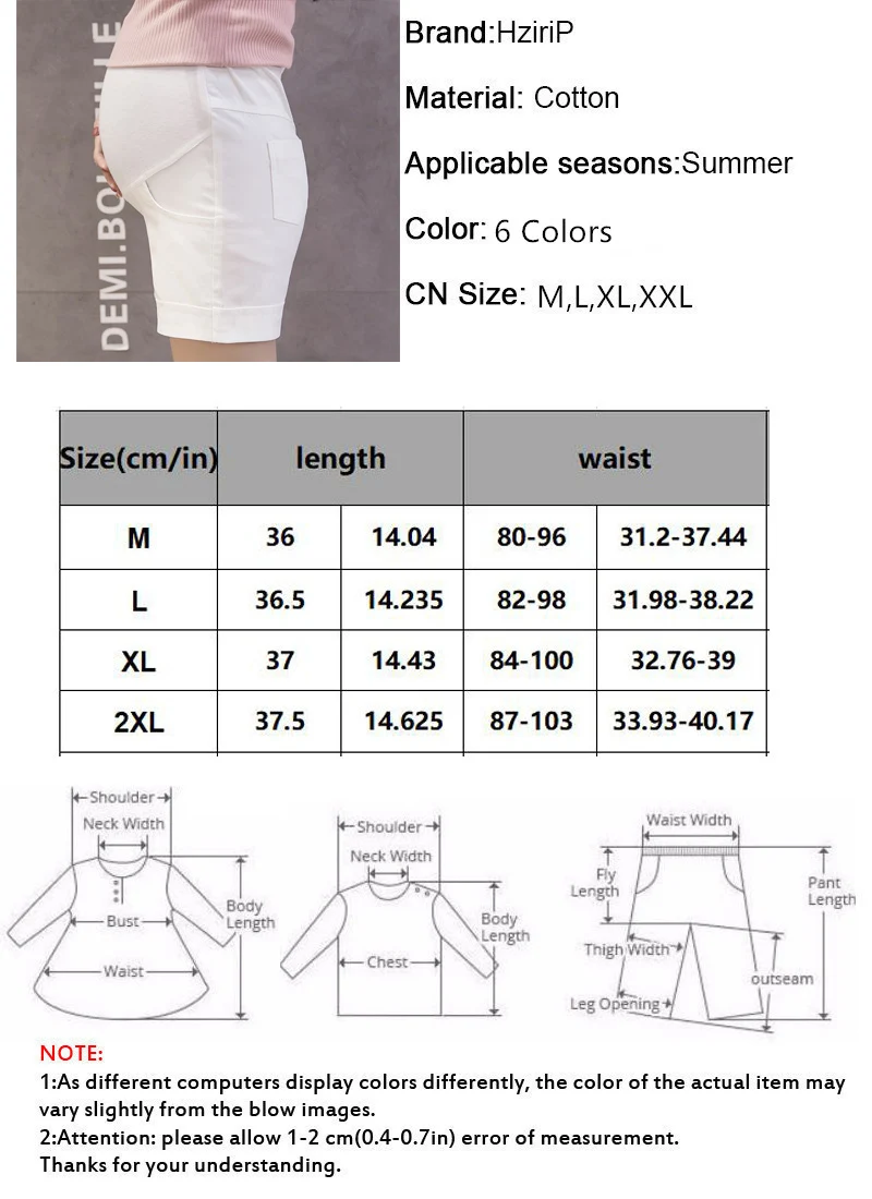 HziriP уход за беременностью живот летний Материнство плюс эластичные повседневные женские модные тонкие свободные шорты