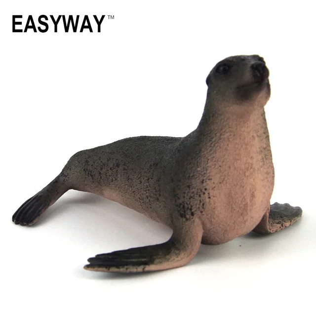 EASYWAY Original Sea Lion Animal Simulation Plastic Toy Model Sealife Ocean Animal Action Figure