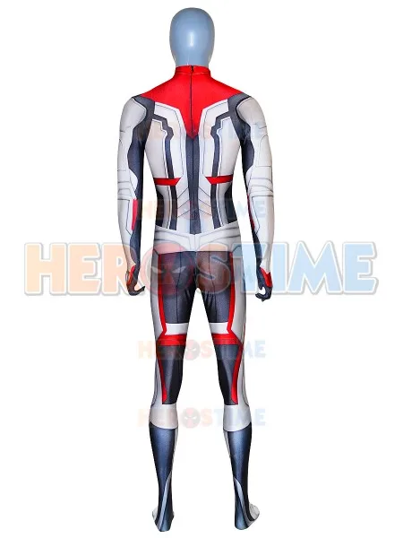 2019 Avengers Endgame Quantum Realm Cosplay Costume Spandex 3D Print Avengers Cosplay Zentai Suit for Halloween Party Adult Kids