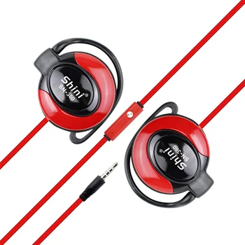 

Earphone Shini360 3.5mm Stereo Headphone Ear Hook Headset For Iphone Telephone Xiaomi earpiece Factory Wholesale fone de ouvido