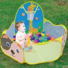 Портативный мультфильм животных Детская Игрушка палатки Детские шарики бассейн всплывающие дети игровой дом без мяча на открытом воздухе младенческой путешествия палатки