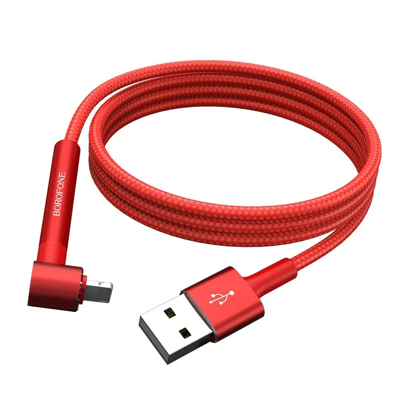 Borofone BU6 плетеный кабель для быстрой зарядки 1,2 м с кабелем usb type-C Micro USB IOS зарядный кабель для iPhone 6 7 8 X XS