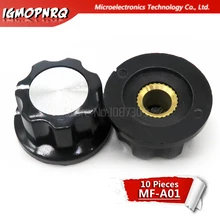 10 шт. MF-A01 бакелитовый Потенциометр ручка потенциометра диаметр 19,5 мм с отверстием RV16 3,2 мм