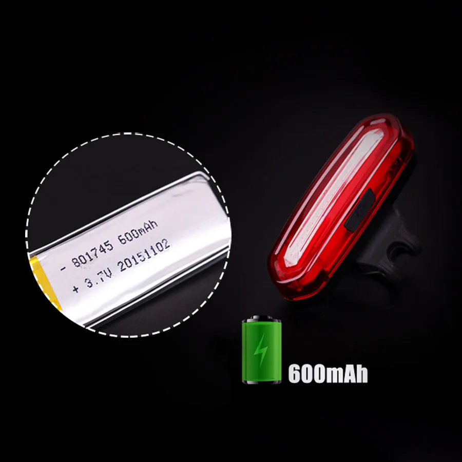 Perfect NEWBOLER Rechargeable Bicycle Tail Light LED USB Mountain Bike Taillight MTB Safety Warning Cycling Rear Light Lamp Waterproof 2