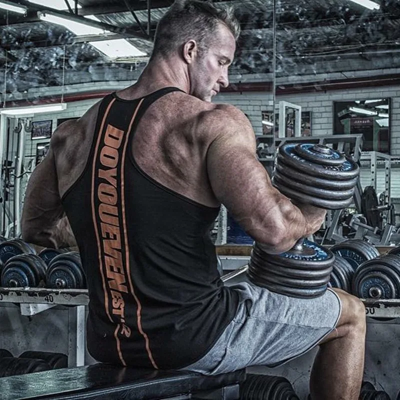 

2019 Brand mens sleeveless vest Summer men Tank Tops Clothing Bodybuilding Undershirt Casual Fitness Cotton tank tops tees Vest