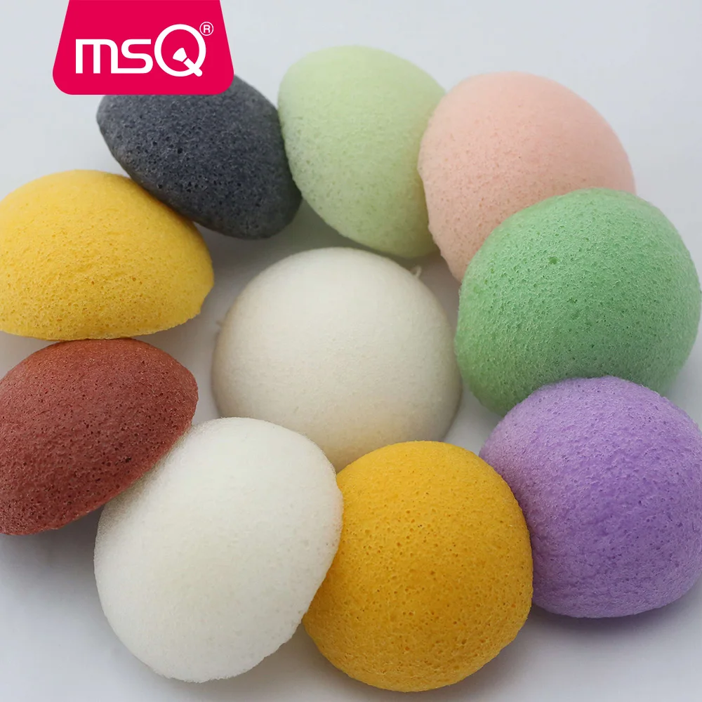 Косметический спонж для лица MSQ Pro Konjac Konnyaku 5 цветов| |