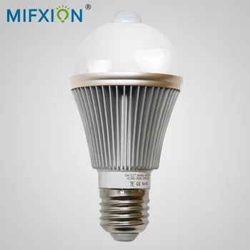 

8pcs LED Bulb Motion Sensor Lamp E27 Light Contorl Led Light Bulb Wall Light Street Path Home Garden Security Lamp 5W AC100-240V