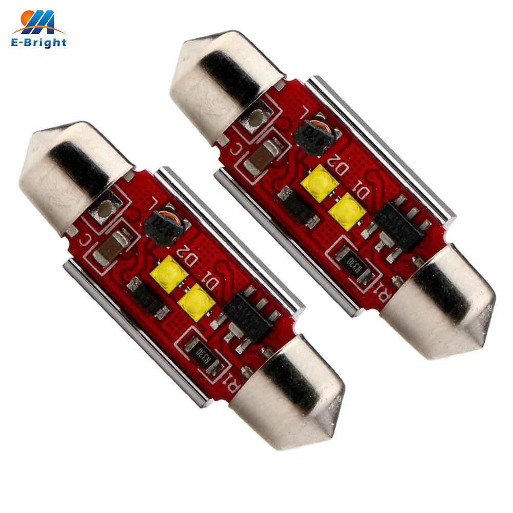 

YM E-Bright 2X C5W Canbus Festoon Dome 14W 2SMD Error Free Led License Plate Lights Led No Error Clearance Light 36MM 39MM 41MM