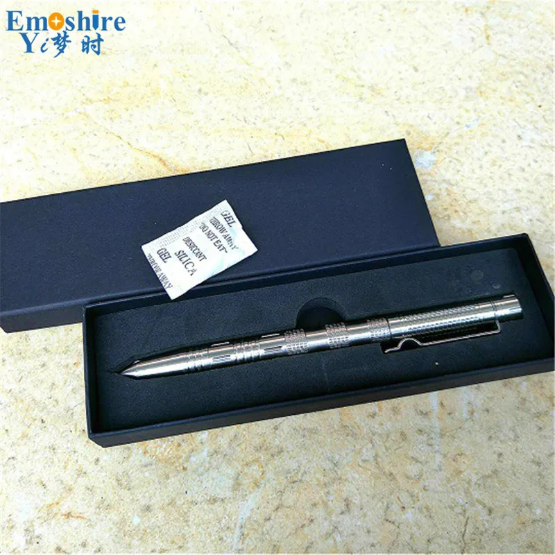 Emoshire Ballpoint Pen With LED flashlight tungsten steel head stainless steel tactical pen outdoor self - defense multi - functional defense equipment supplies (9)