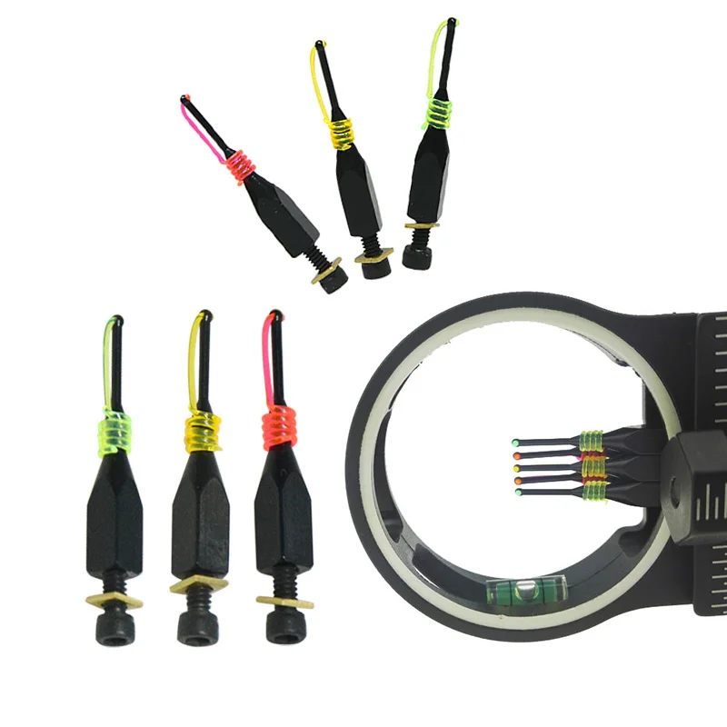 

1 Set Sight Pin For 5 Pin Bow Sight Pin Replacement 3 Colors For Choice Bow Sight Accessory