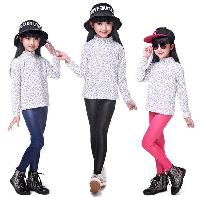 Leather Clothes Children Girls  Leather Leggings Kids Girls - Children  Kids Girls - Aliexpress