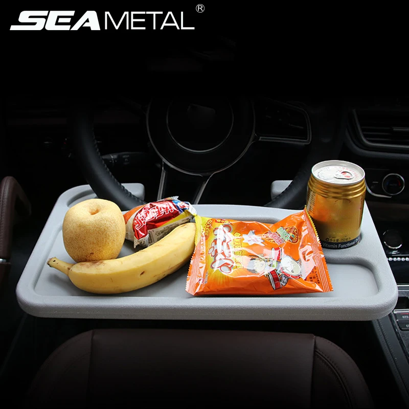 

Car Steering Wheel Desk Laptop Computer Mini Table Universal Portable Work Drink Cup Holder Seat Tray Stand in Auto Accessories