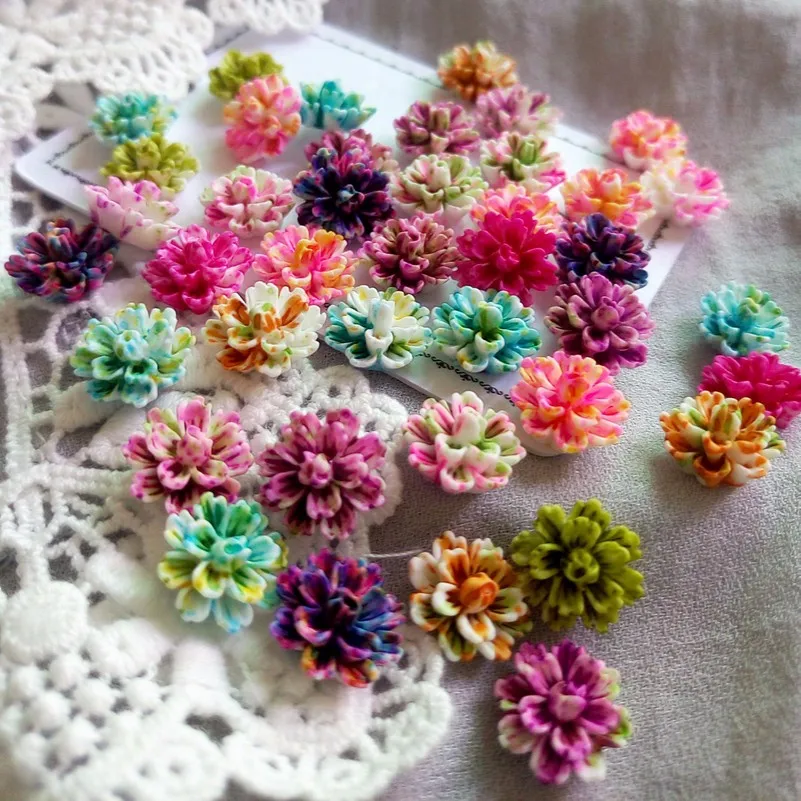 resin flatback flower