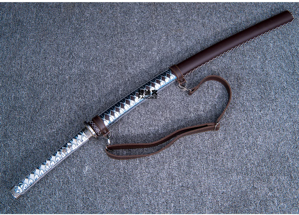 Ручной работы марганцевой стали Ходячие мертвецы японский самурайский меч катана ручной работы СЛОЖЕННЫЙ стальной клинок Tachi японский