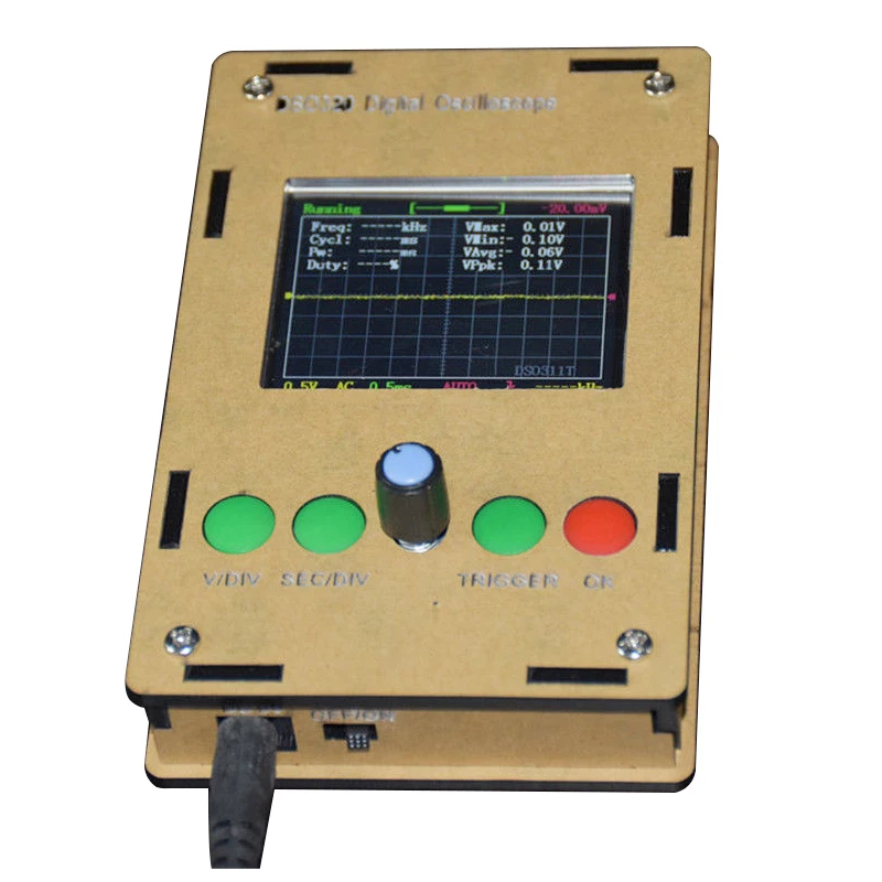 

THGS DSO311 2.4 inch TFT LCD Mini Digital Oscilloscope(1Msps) STM32 12-Bit with Probe