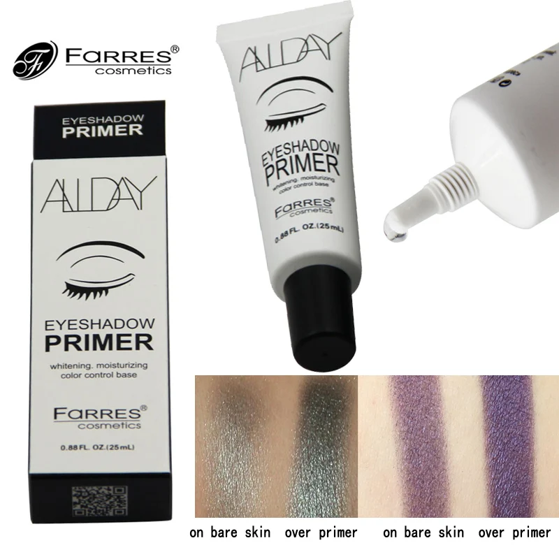 

New FaRRES Eyes Makeup Waterproof Easy to Wear Eyeshadow Primer Makeup Moisturizer Eye Concealer Base Cosmetic Tools