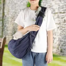 Складная сумка для маленьких собак, щенков, сумки на одно плечо, сумка для путешествий, темно-синяя джинсовая сумка для переноски домашних животных