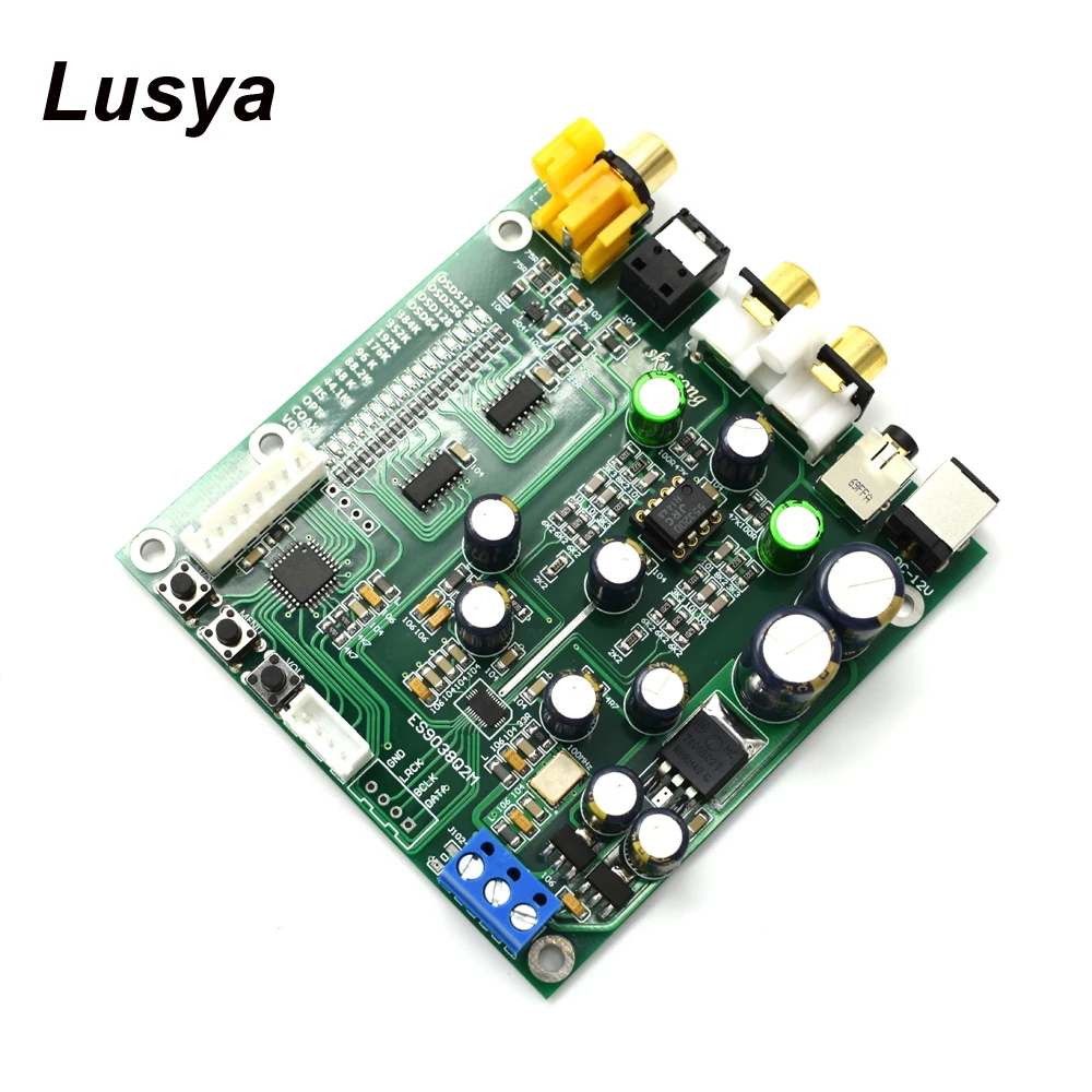 ES9038 OLED Q2M DAC DSD декодер поддержка IIS коаксиальный оптоволоконный вход 384KHz DOP D5