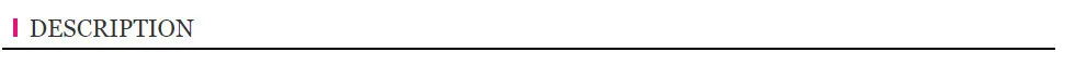 1. DESCRIPTION _