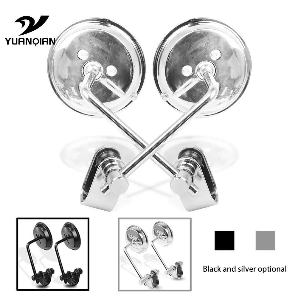Universal motorcyle Billet Aluminum+iron Motorbike Side rearview mirror For Honda VTR1000F / FIRESTORM VTX1300 X-11 CB400 HORNET