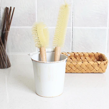 

Wooden Cup Mug Cleaning Brush Handle Dishes Bottle Pan Pot Washing Brushes Multifunctional Kitchen Cleaning Accessories Tools