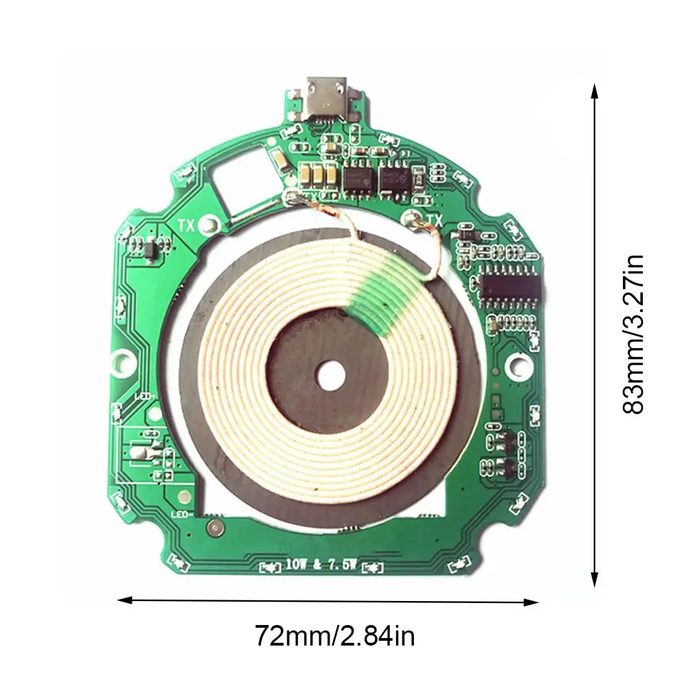 Высокое качество 10 Вт QI быстро Беспроводной Зарядное устройство Модуль pcba передатчик печатная плата+ Беспроводной зарядки Diy печатная плата