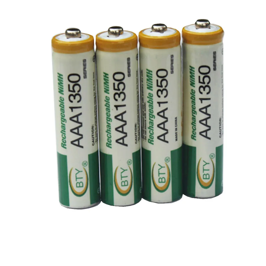 4 шт. аккумуляторные батарейки AAA 1 2 В Ni MH 3 А 350 мА · ч для фонариков|battery 1.2v|rechargeable