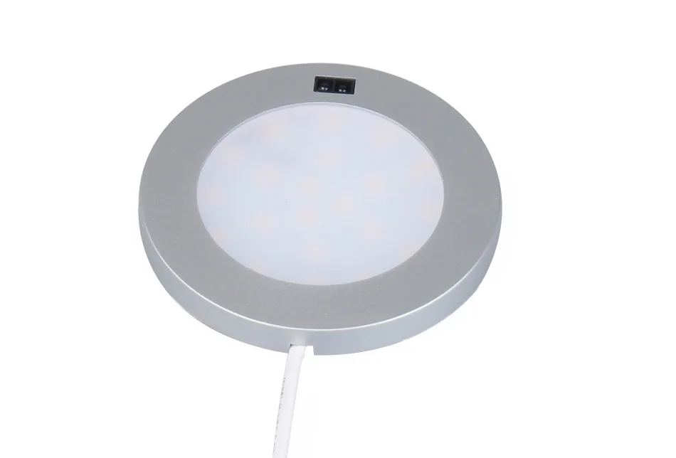 Gold-Silver-White_04GO OCEAN LED Under Cabinet Lighting LED Lamp Aluminum Sensor Motion IR Kitchen Light Counter Lamps Round Puck Bookshelf Lights