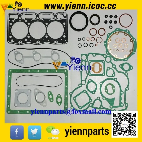 New Kubota V1505 Upper Gasket Kit
