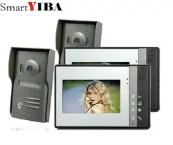 SmartYIBA 7 дюймов видео домофон дверной звонок Системы комплект ИК Камера монитор домофона громкой связи видеодомофон