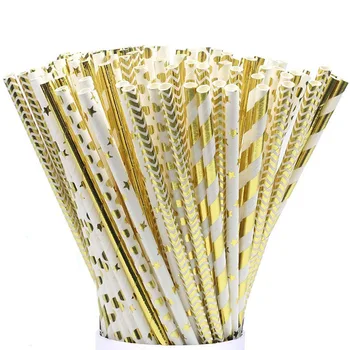 

25pcs Drinking Paper Straws unicorn party Baby Shower Decoration Gift Party Wedding halloween christmas Event Supplies Hot