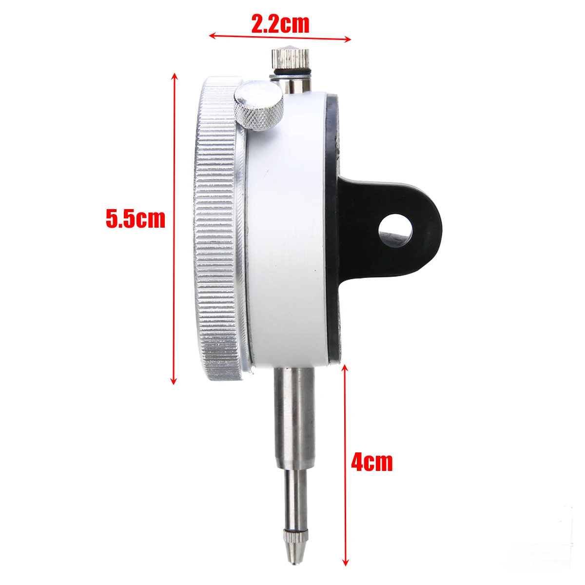 1pc 0.01mm Accuracy Indicator Gauge 55mm Diameter Dial Indicator Measurement Instrument Tool 0-10mm Measure Range