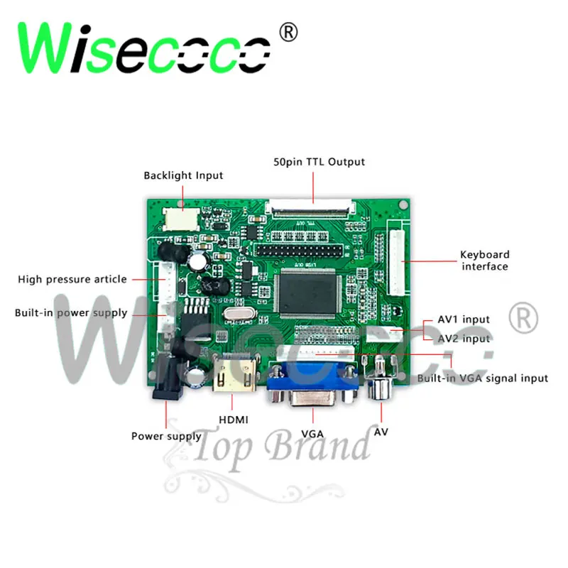 para Computador Portátil Industrial 12.1 Polegada Anti Brilho Tela Lcd 800*600 com Vga 50 Pinos Ttl Saída Placa Motorista - Imagem 3