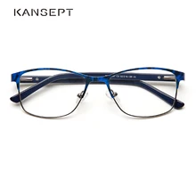 Металлические женские очки Прозрачная модная оправа без градуса аксессуарная женская оправа для очков# TWM6087C3