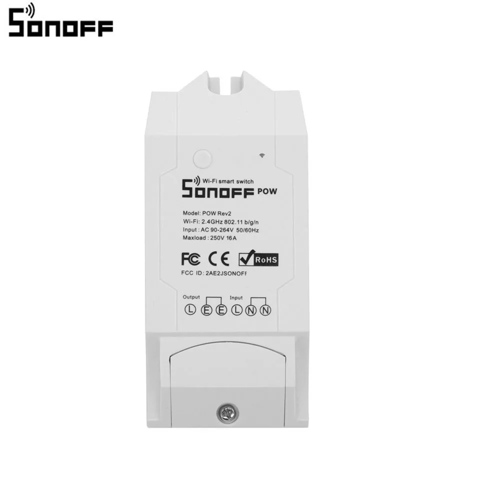 Умный Wi Fi выключатель Sonoff Pow R2 контроллер с мониторингом мощности в режиме