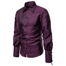 Мужская Готическая Пиратская рубашка в стиле стимпанк для костюмированной вечеринки, новинка, брендовая бандажная рубашка с широкими манжетами, Мужская средневековая одежда, Camisa Masculina XXL