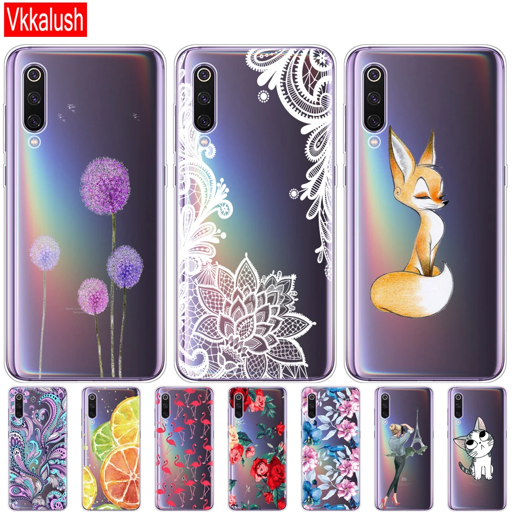 

Case For Xiaomi Mi 9 Case Cover Cartoon Silicon Soft TPU Cover For Xiaomi Mi 9 Xiaomi 9 SE Case Cover Full 360 Protective Shell