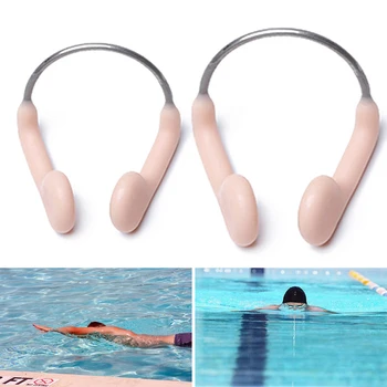 1PC Soft Silicone Swimming Nose Clip Durable No-skid Adjustable Stainless Steel Wire for Swimming Diving Sports Accessories 1