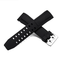 Nouveau En Caoutchouc Bracelets, 24 MM Haute Qualité Watcheband, Caoutchouc naturel bracelets De Montre livraison gratuite